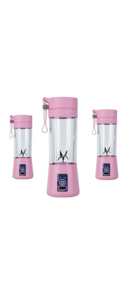 Portable Smoothie Blender, Juicer set of 3 pink ***UNBOXED DEAL***