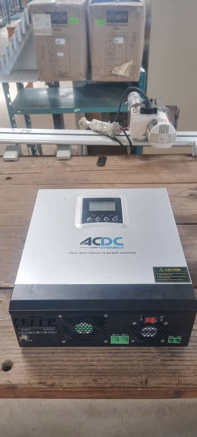 ACDC DYNAMICS HYBRID SOLAR INVERTER 3000VA/24VDC C/W 60A MPPT CONT. PV18-3K 24VDC
