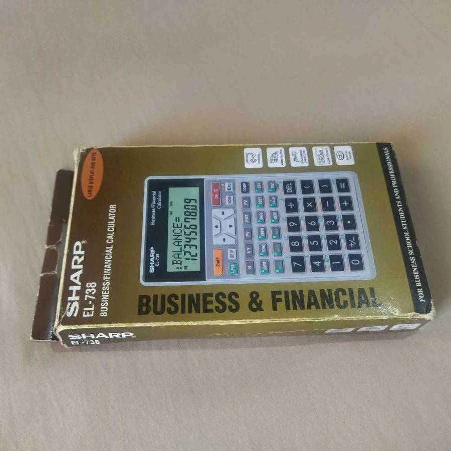 SHARP EL-738 BUSINESS/FINANCIAL CALCULATOR