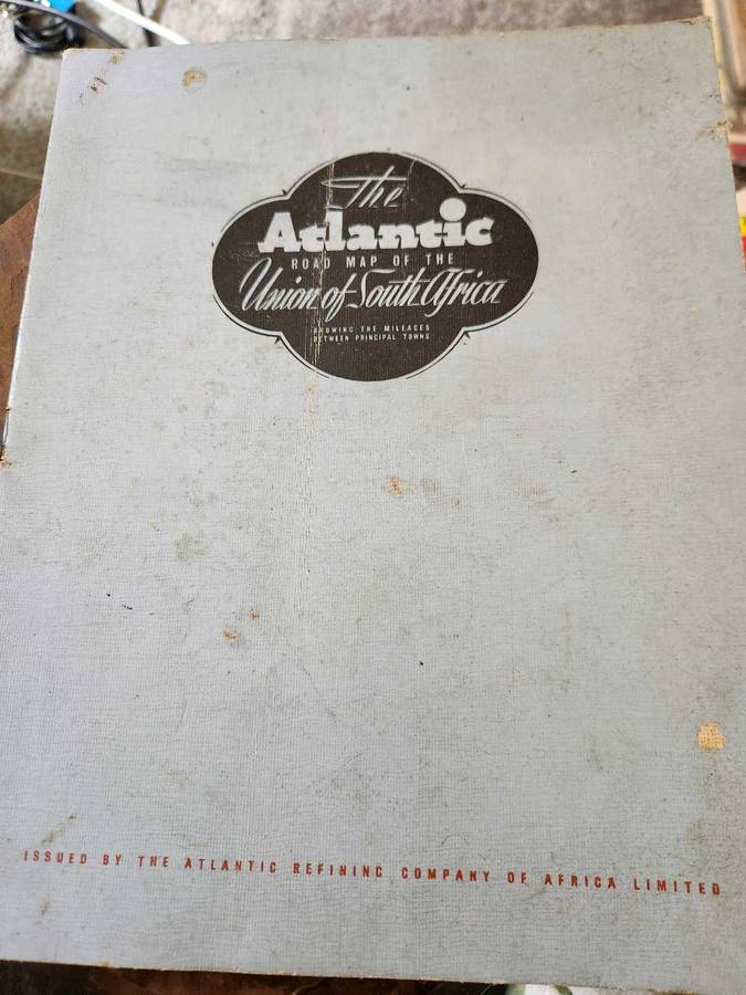 Union of SA Road Atlas by Atlantic Oil - Nostalgic Collectible