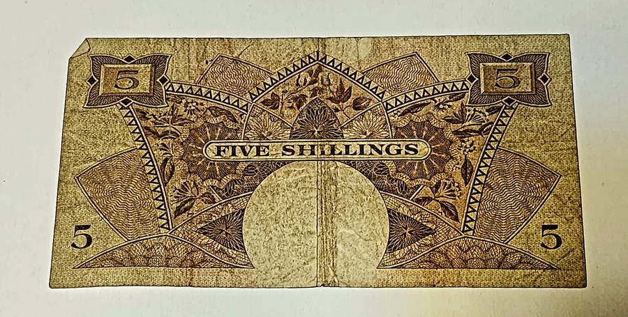 5 Shillings EAST AFRICA
