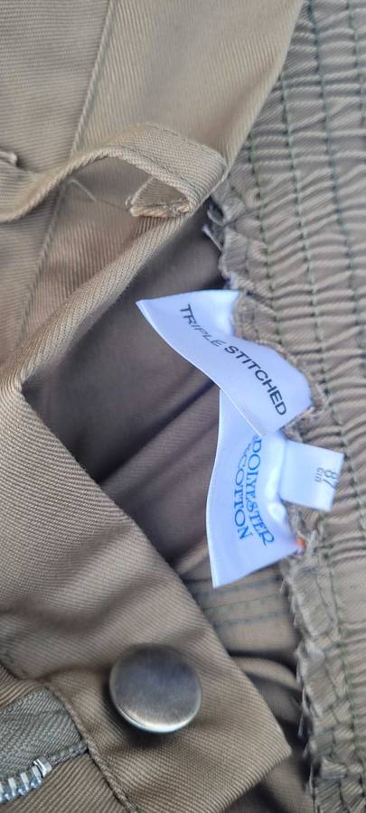 Size 34/87cm  WORK-HOARSE Triple-Stitched Khaki Work PANTS ONLY .