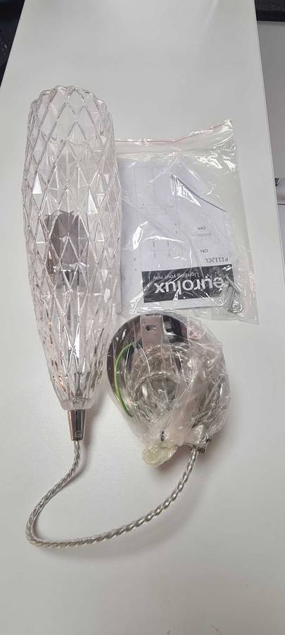 Italia Pendant Light. Clear ceiling hanging light