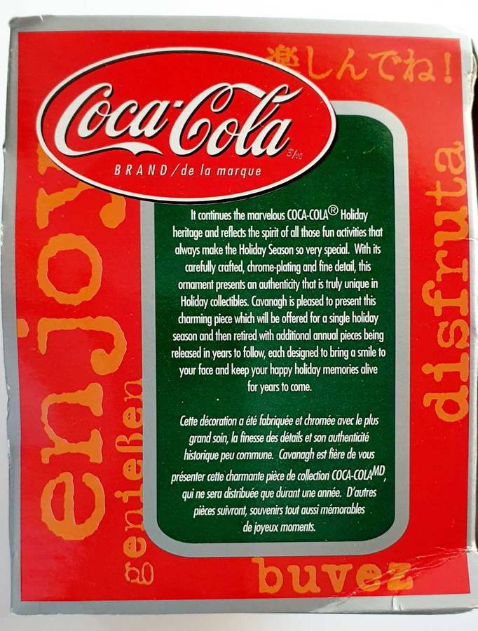 2001 COCA-COLA PLATINUM SERIES - LIMITED RELEASE ORNAMENT