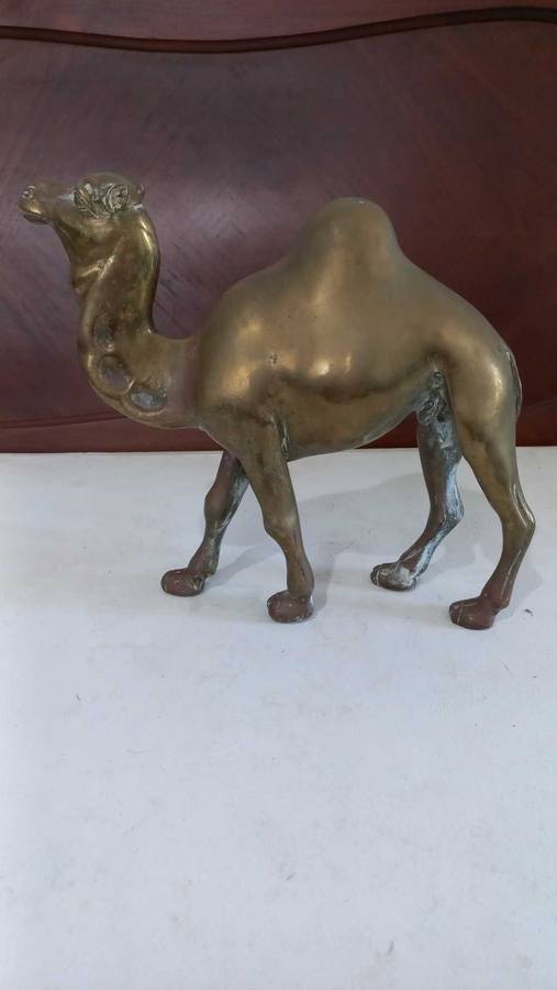Vintage Large brass Camel animal ornament home decor