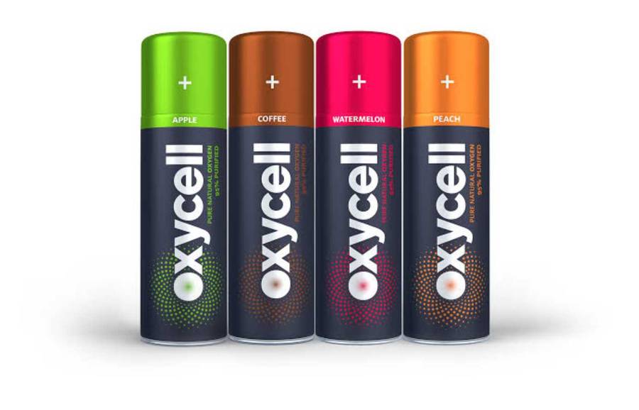 4 x Oxycell Coffee and Apple flavored cans.