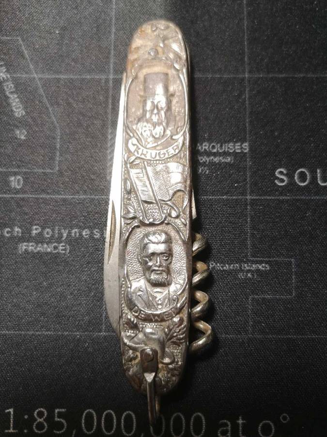 Vintage Paul Kruger and Christiaan De Wet Pocket Knife