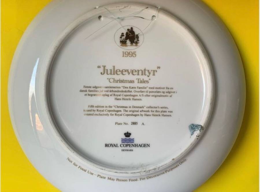 Two Royal Copenhagen xmas plates