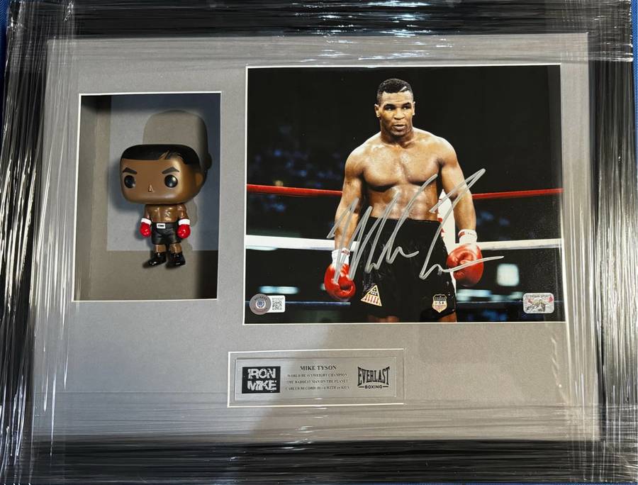 Boxing Frame Signed By Mike Tyson