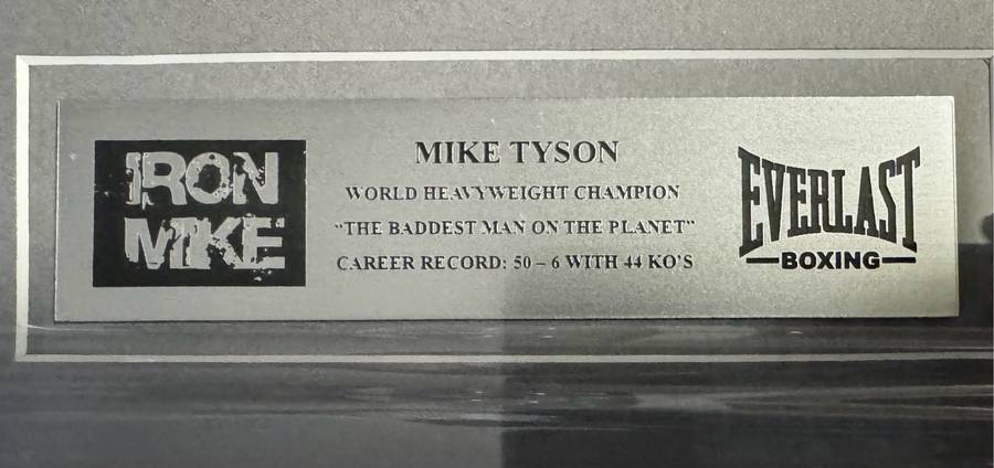 Boxing Frame Signed By Mike Tyson