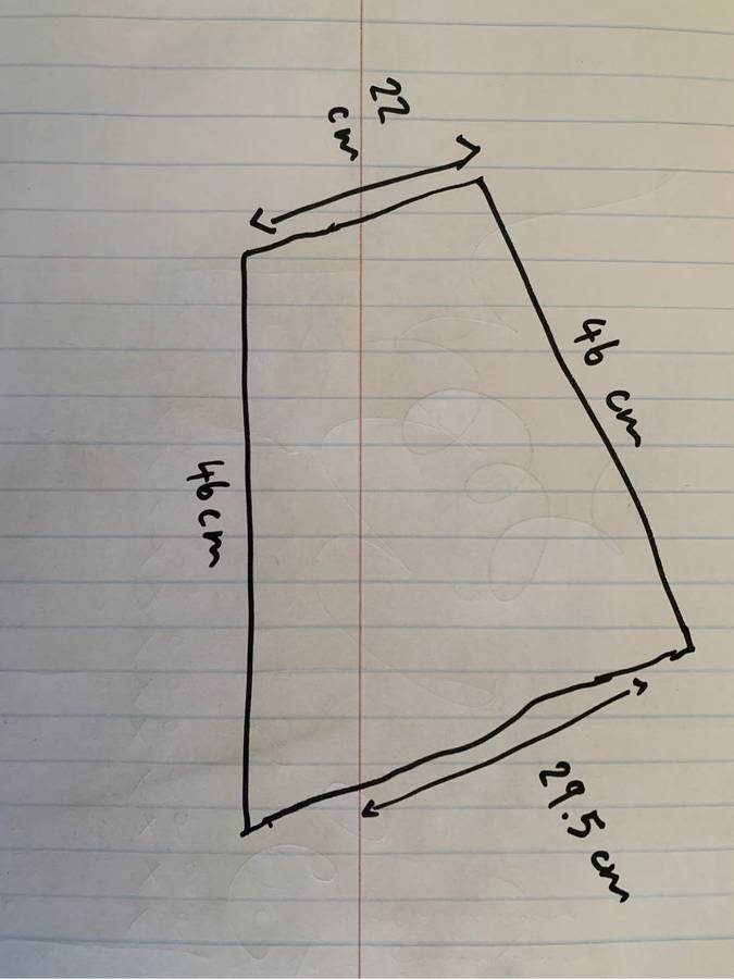 #79 Vintage bevelled asymmetrical mirror