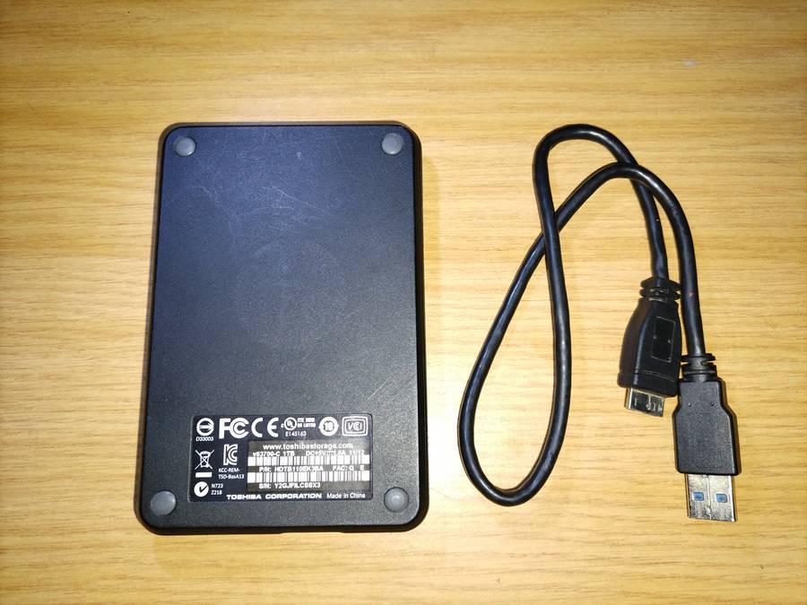 Toshiba 1TB external HDD