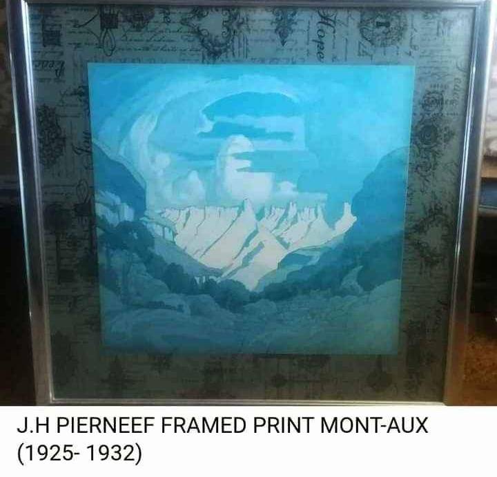 PIERNEEF PRINT - FRAMED BEHIND GLASS
