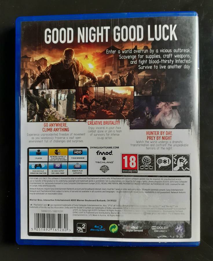 Dying Light PS4 Game