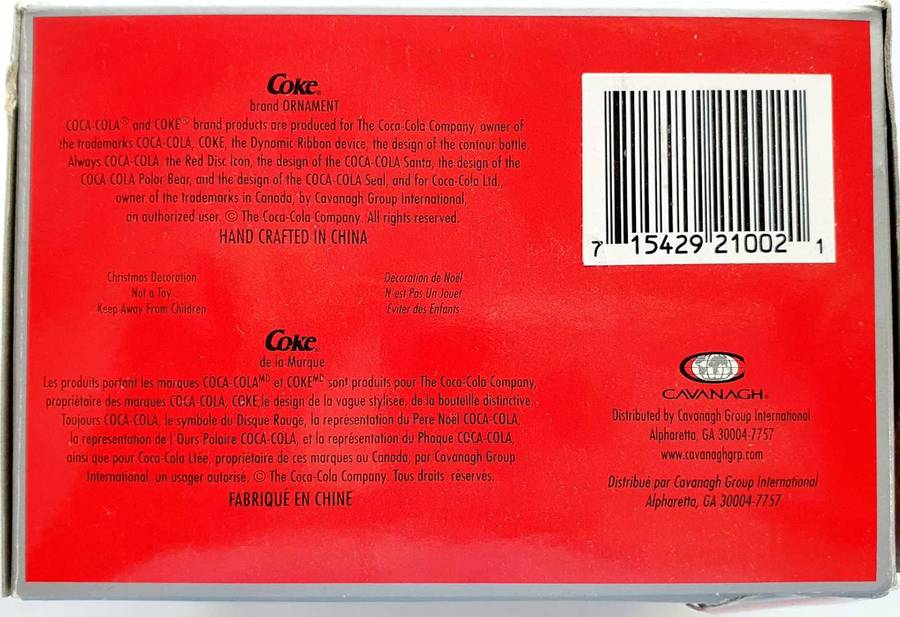 2001 COCA-COLA PLATINUM SERIES - LIMITED RELEASE ORNAMENT