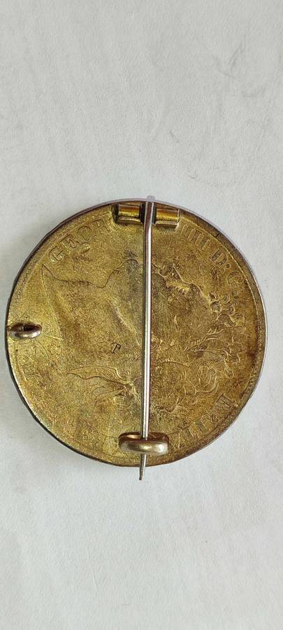 George III Enamelled Crown Brooch
