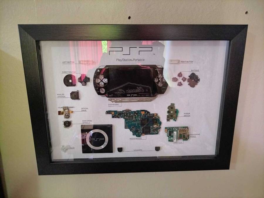 Sony Psp console wall art