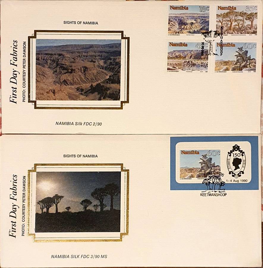 South West Africa Silk first day cover ls 1990