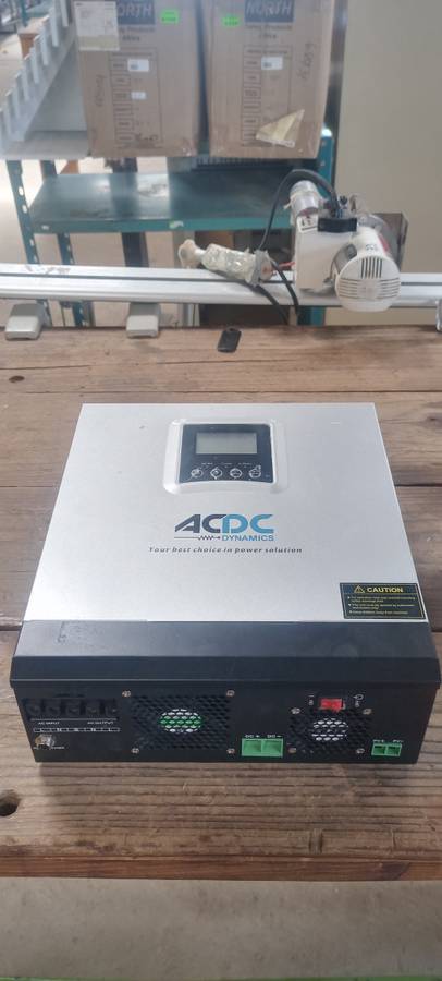 ACDC DYNAMICS HYBRID SOLAR INVERTER 3000VA/24VDC C/W 60A MPPT CONT. PV18-3K 24VDC