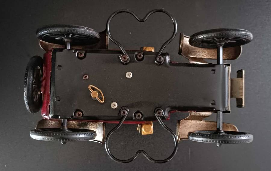 Wind up music vintage 1918 Ford truck model liquor decanter set