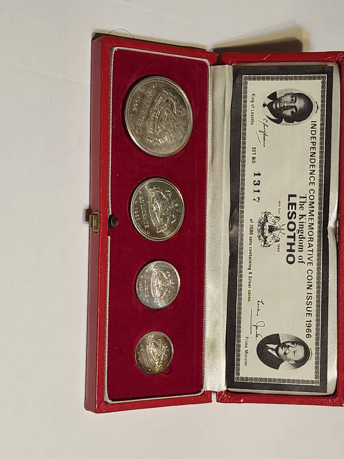 LESOTHO - Proof Set 1966 (4 coins), KM# PS4