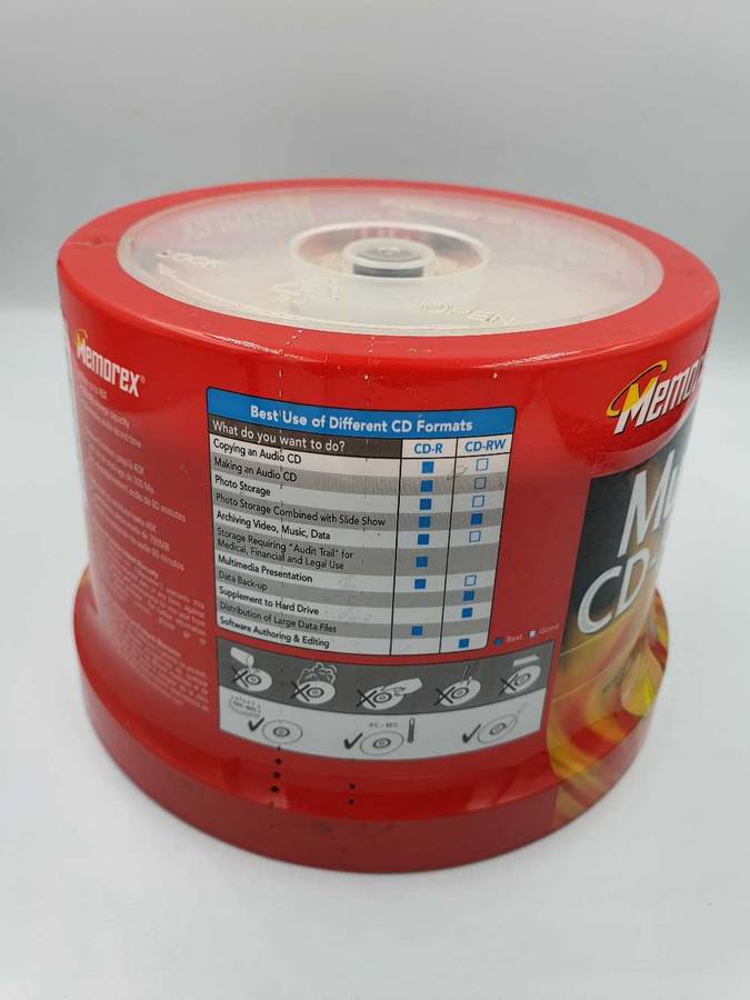 Memorex Music CD-R 50 Pack 700MB 80 Minute 40x Speed Sealed