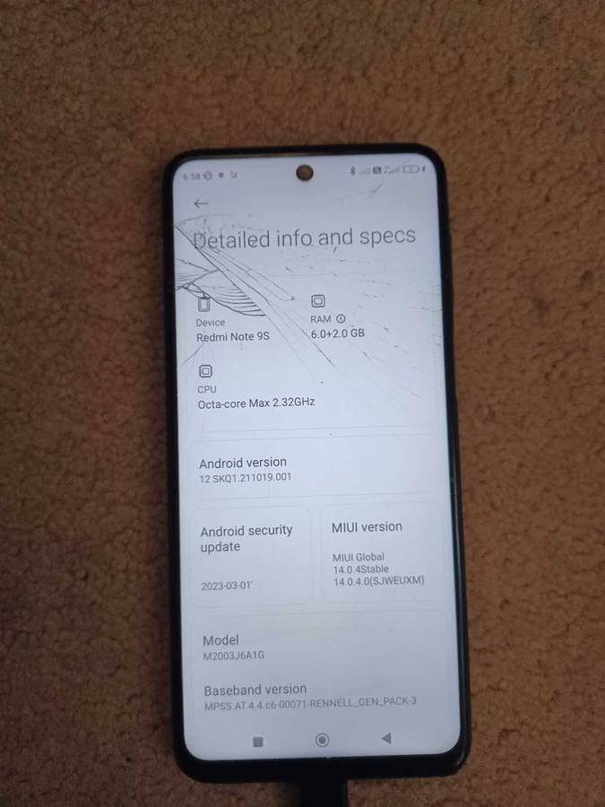 Redmi Note 9s 128gb storage 6gb ram *Read Description *