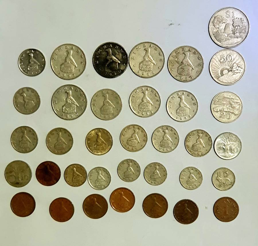 Zimbabwe lot of x35 coins