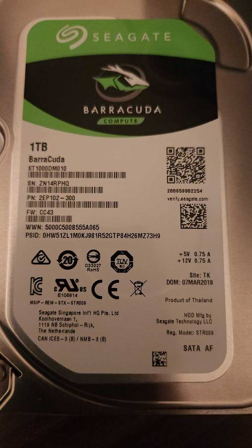 Seagate 1TB HDD