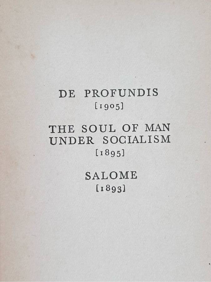 De Profundis And Salome by Oscar Wilde