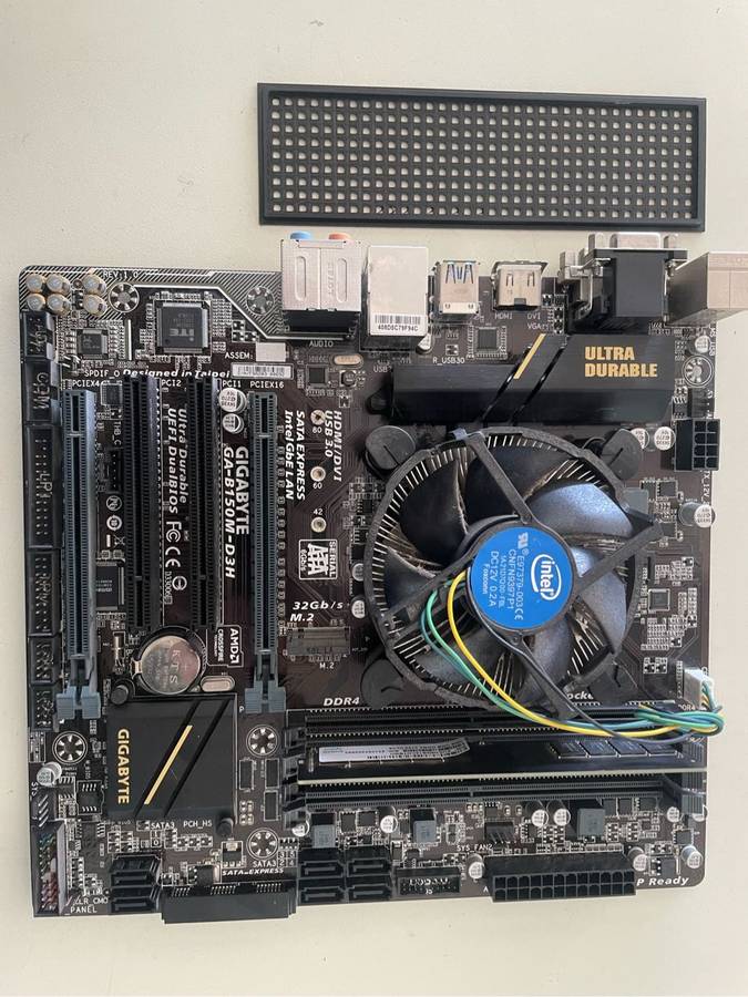 Intel Core i5 6400 Combo**Gigabyte B150M Motherboard**4GB Ram**