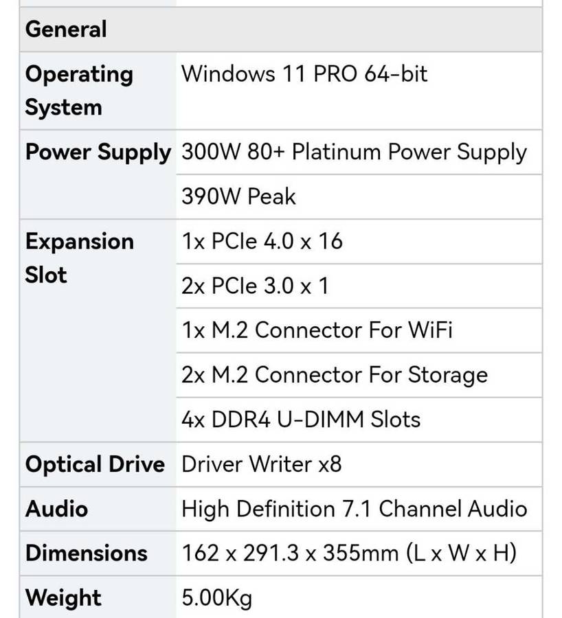 i5 11400 - ASUS Expertcenter D7 Mini-Tower