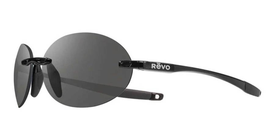 REVO DESCEND  RE1168 01 Shiny Black /Graphite 61mm Polarized Sunglasses
