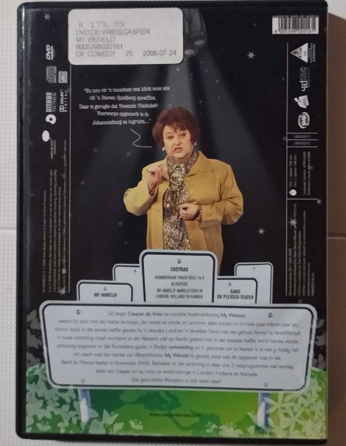 Casper De Vries My Wêreld (2 x DVD)