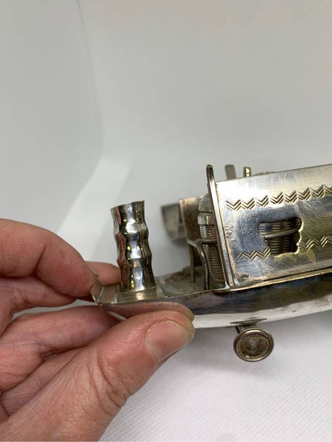 Silver plated oriental cruet set