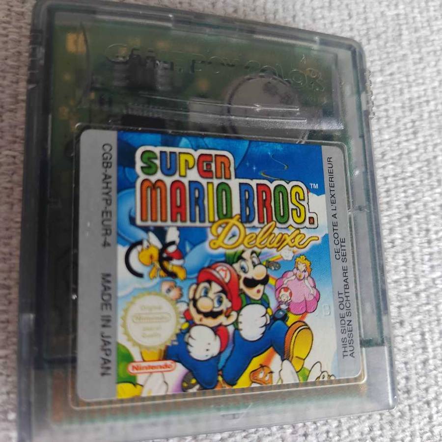 Super Mario Bros Deluxe Gameboy color cartridge