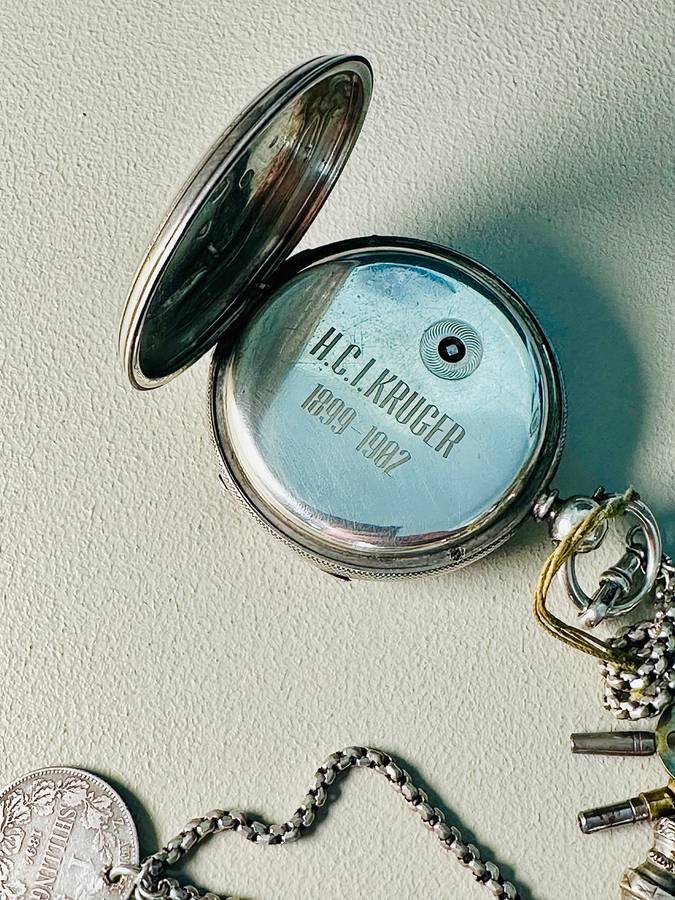 Silver Pocket Watch 1869 - Boer War & President Paul Kruger Family Related