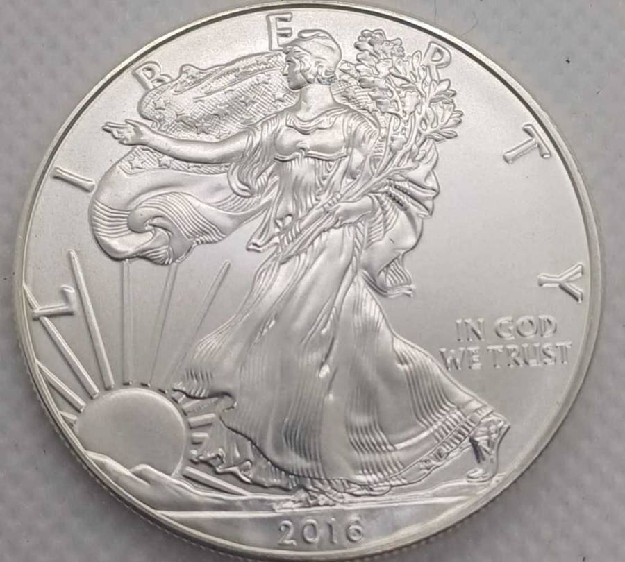 2016 1oz silver Liberty coin