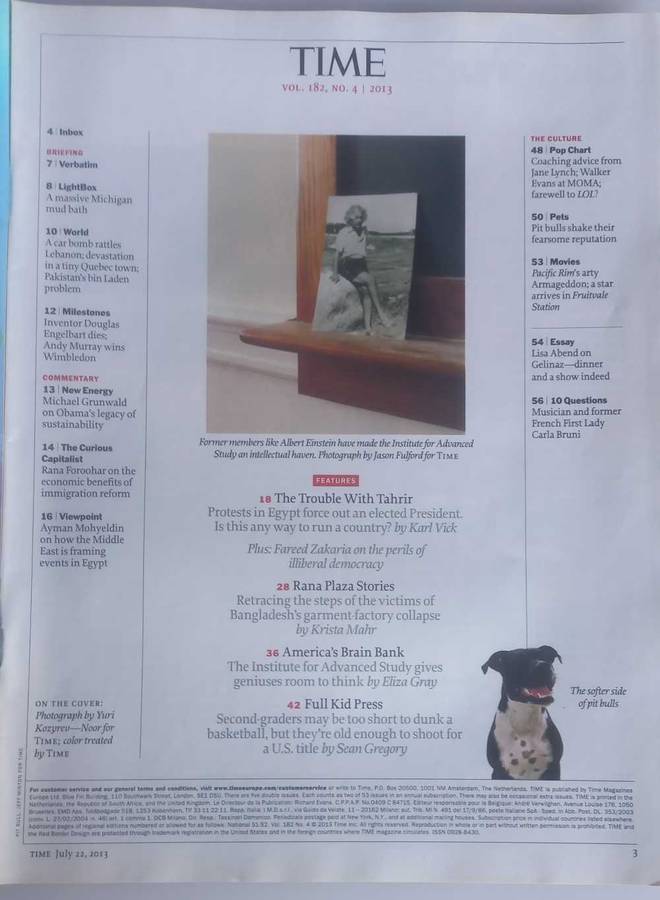 Time magazine July 22, 2013