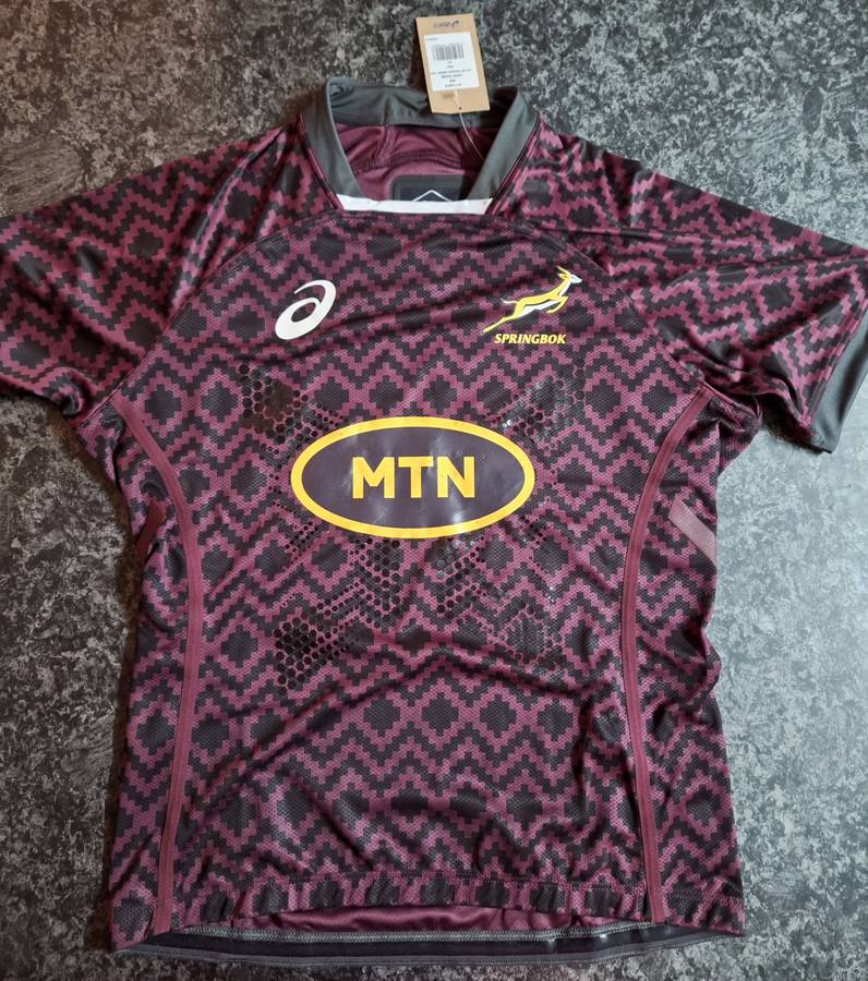Springbok asics deep mars training jersey XL