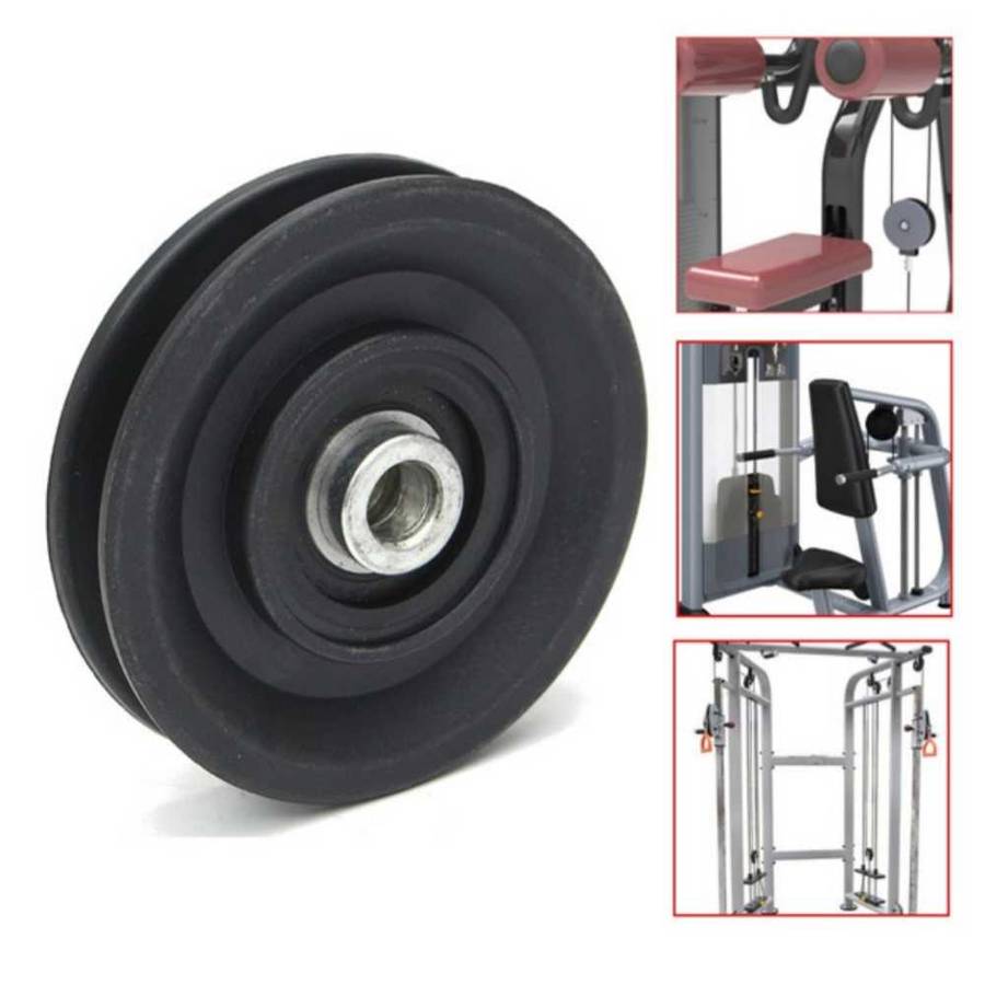 PLASTIC Nylon GYM PULLEY 90mm  Bearing Wheel 3.5" Cable Gym Fitness Equipment Part