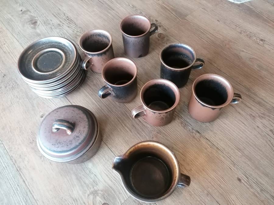 Ruska Arabia of Finland Stonware Coffee Set
