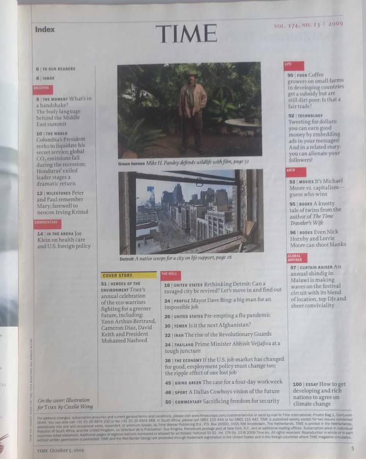 Time magazine October 5, 2009