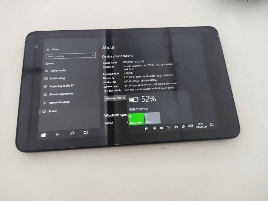 Dell Venue 8 Pro 5855**intel Atom Z8500 Quad Core**4GB Ram**64GB Rom**