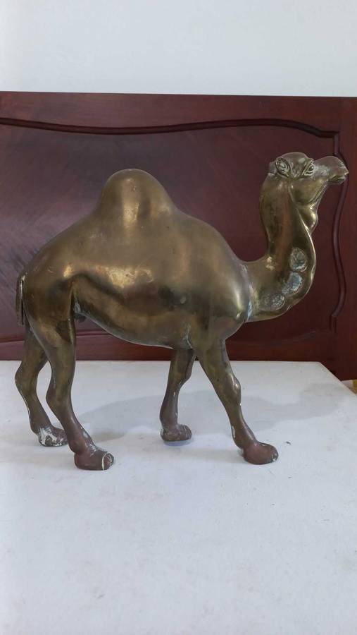 Vintage Large brass Camel animal ornament home decor