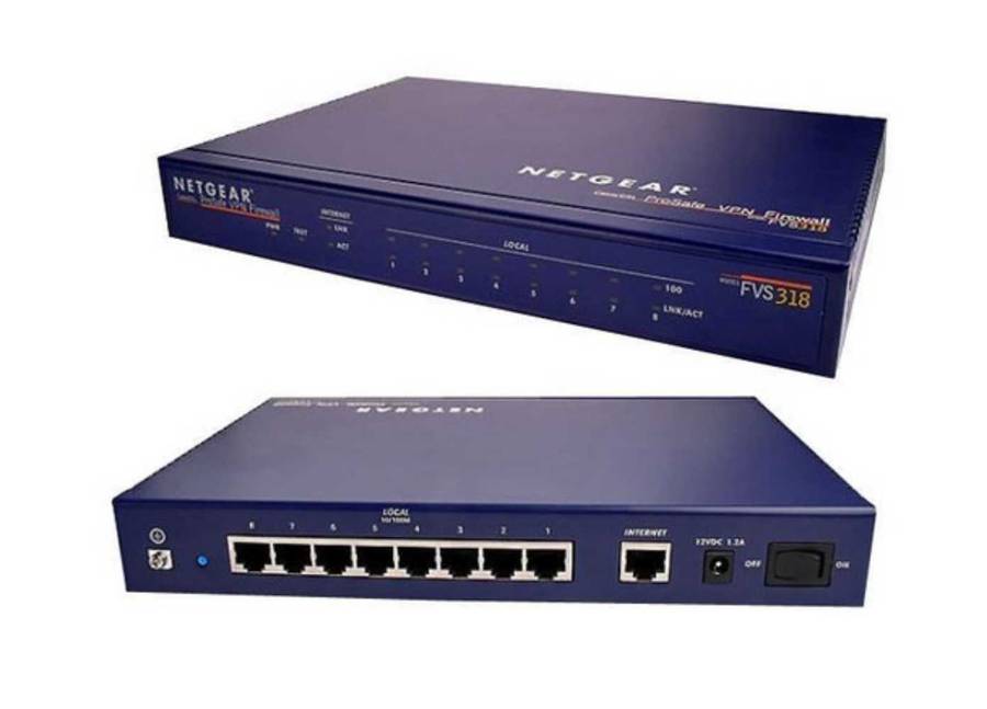 Netgear Prosafe VPN firewall. 8 port Switch