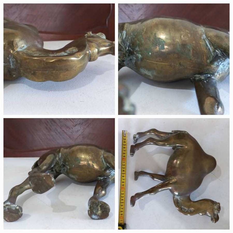 Vintage Large brass Camel animal ornament home decor
