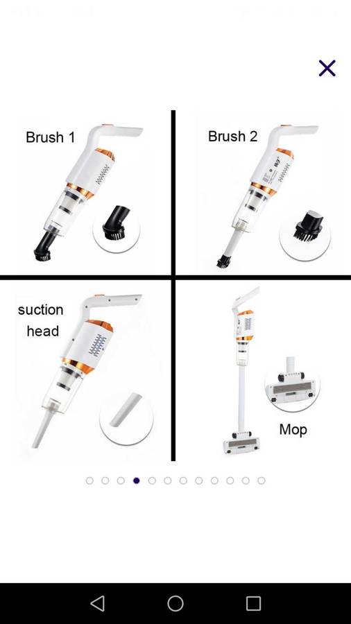 USB rechargeable vacuum cleaner
