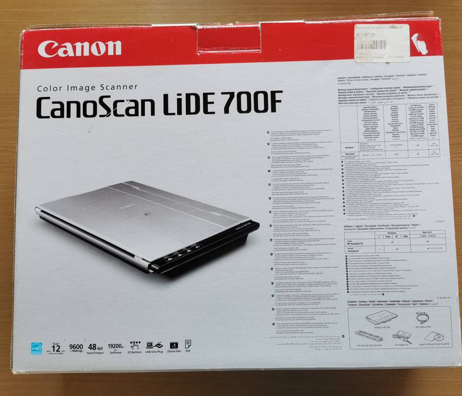 Canon Lide 700f scanner