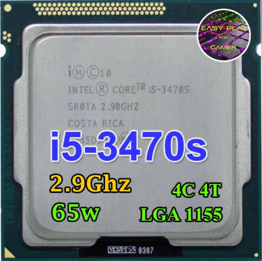 Intel Core i5 3470S Quad Core 3rd Gen LGA1155**Intel HD2500 Graphics